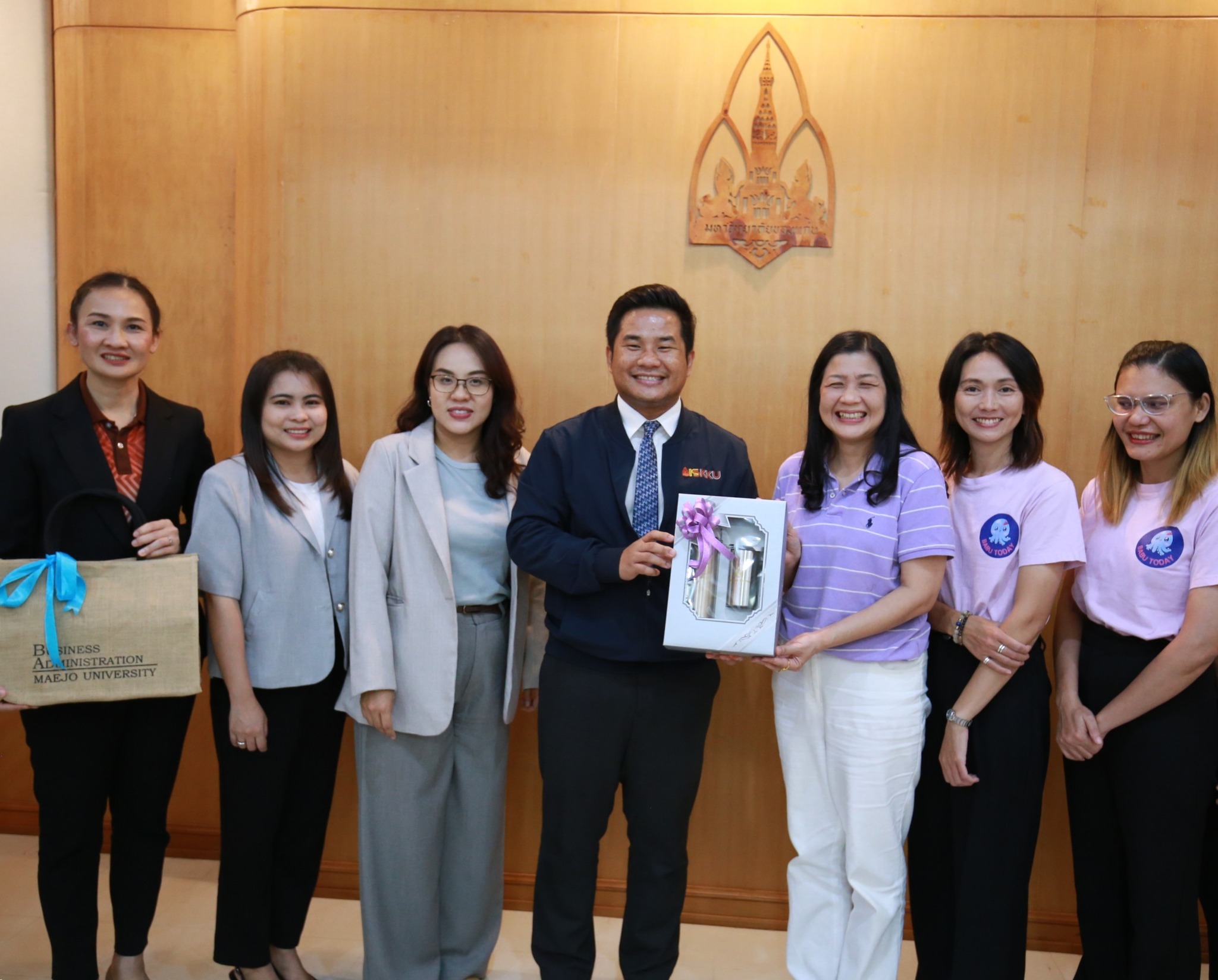 งานบริการการศึกษาและกิจการนักศึกษา คณะบริหารธุรกิจ มหาวิทยาลัยแม่โจ้ เข้าศึกษาดูงานคณะสหวิทยาการ มหาวิทยาลัยขอนแก่น จังหวัดหนองคาย