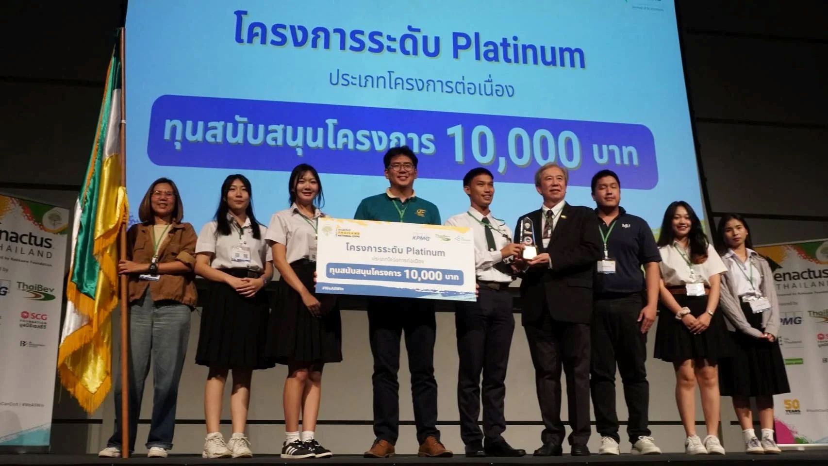 นักศึกษาหลักสูตรบริหารธุรกิจบัณฑิต สาขาวิชาเอกนวัตกรรมการตลาดและการตลาดดิจิทัล ร่วมกับ นักศึกษาคณะผลิตกรรมการเกษตร และวิทยาลัยบริหารศาสตร์ คว้ารองอันดับ 2 ระดับประเทศ Rakkaew Enactus Thailand National Exposition 2025